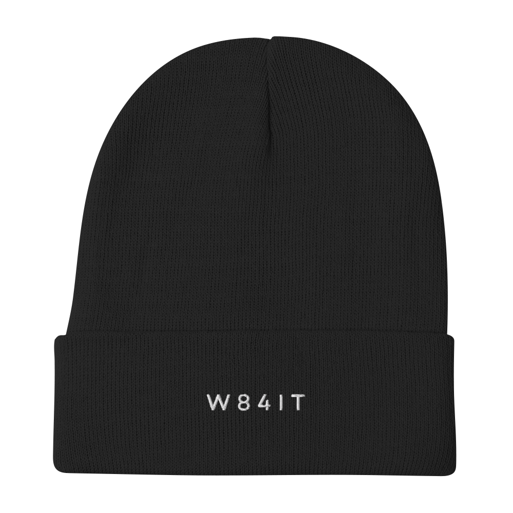 W84IT - Beanie (Black/White)