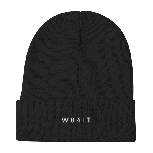 W84IT - Beanie (Black/White)